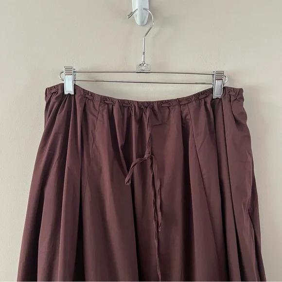 House of CB Cora gathered full midi skirt Ladies size large Rich brown - Picture 3 of 11